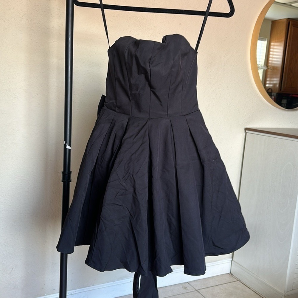 House of CB Emmanuela Strapless Bow mini Dress NWOT size M A-C $285 - Picture 7 of 13